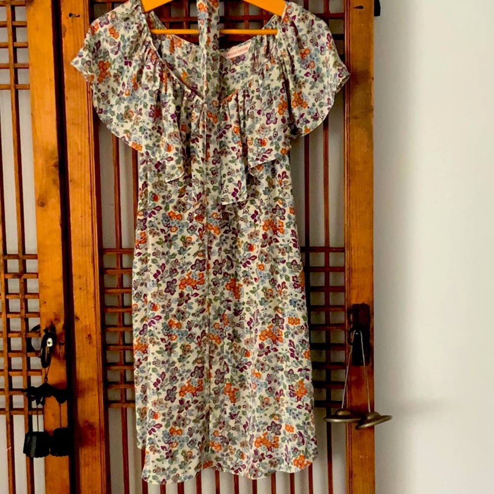 Rebecca Taylor silk dress with optional tie.